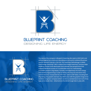 Blueprint Coaching - Life Energy Design (or) Mastering Energy Awareness (or) Designing Life Energy (or) Your Energy...Optimized | Design de Logo par TSU Creations