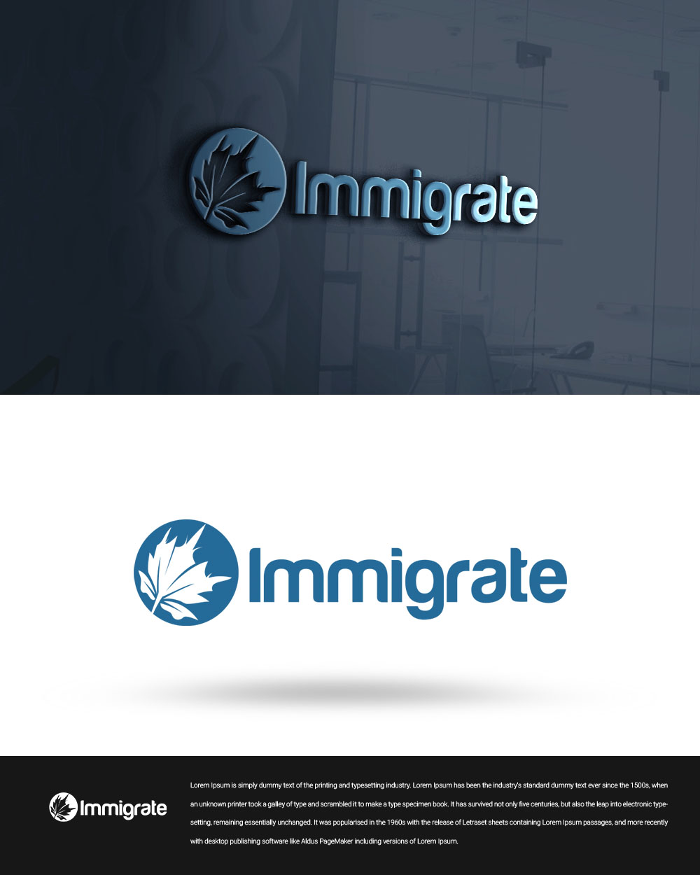 Logo Design by beetro 2 for Immigrate | Design: #25903852
