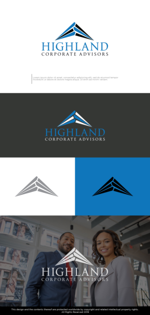 Highland Corporate Advisors | Logo Design by Kim Ji