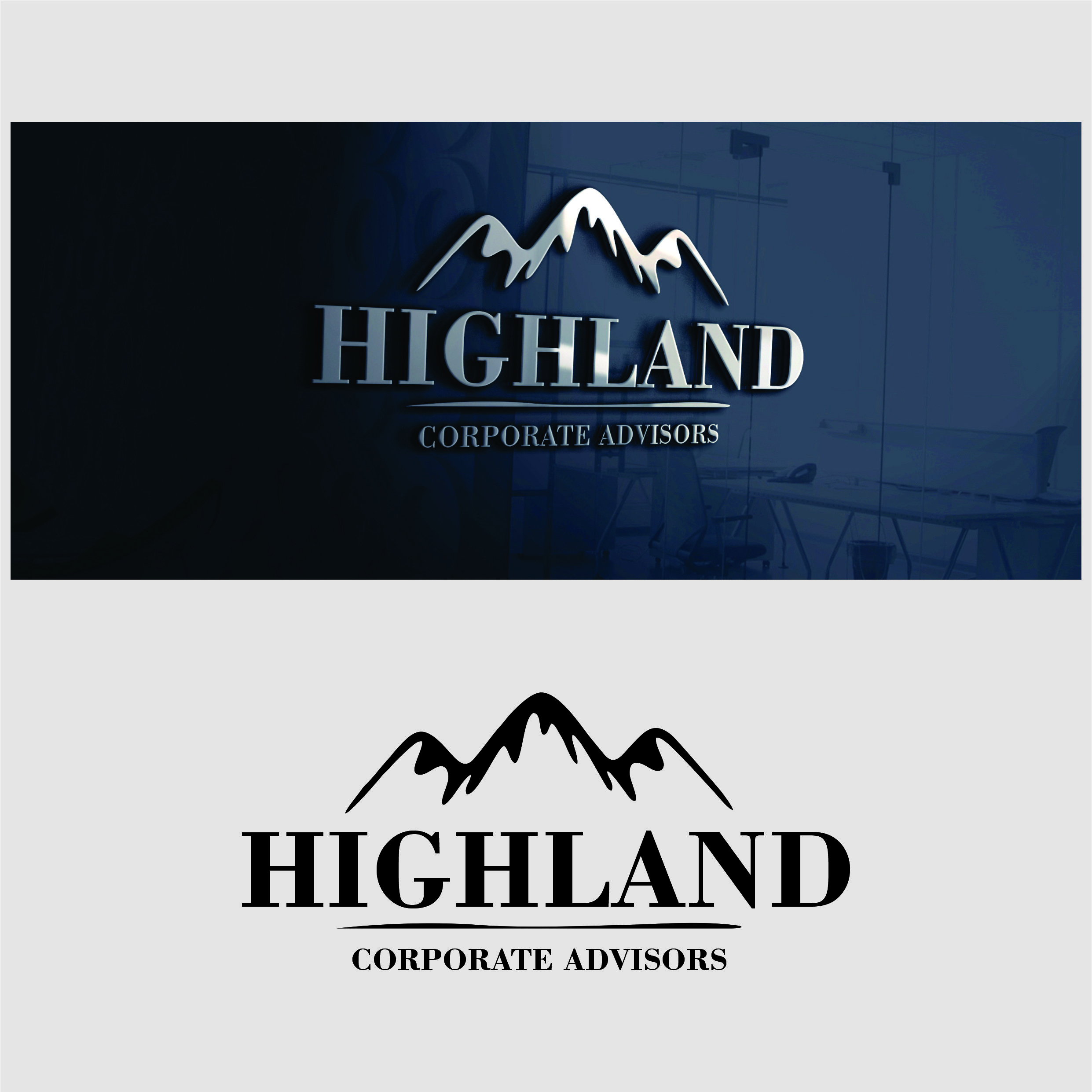 Logo Design by T#!s !s N!kunj for Highland Corporate Advisors | Design #25900211