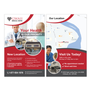 Medical clinic Flyer for Gwaii Medical clinic in Chilliwack, BC | Flyer Design by adiazudin