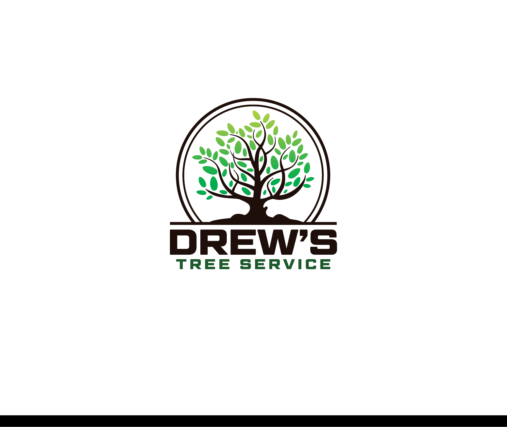 Logo Design by Knockout for Drew's Tree Service | Design #25900328