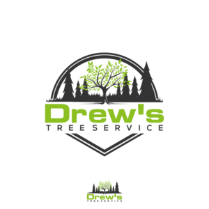 Drew's Tree Service | Logo Design by Gerald Design 3