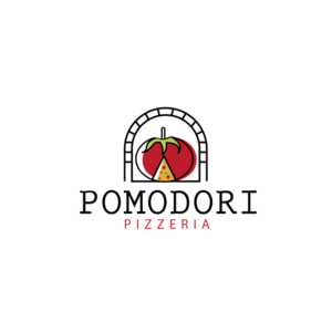 Pomodori  Pizzeria | Logo Design by Graphic Bricks
