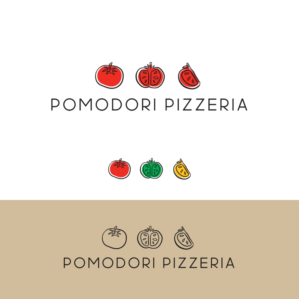 Pomodori  Pizzeria | Logo Design by Samantha Ward Design
