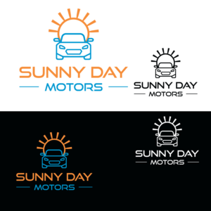 Sunny Day Motors | Logo Design by emptyboxgraphics