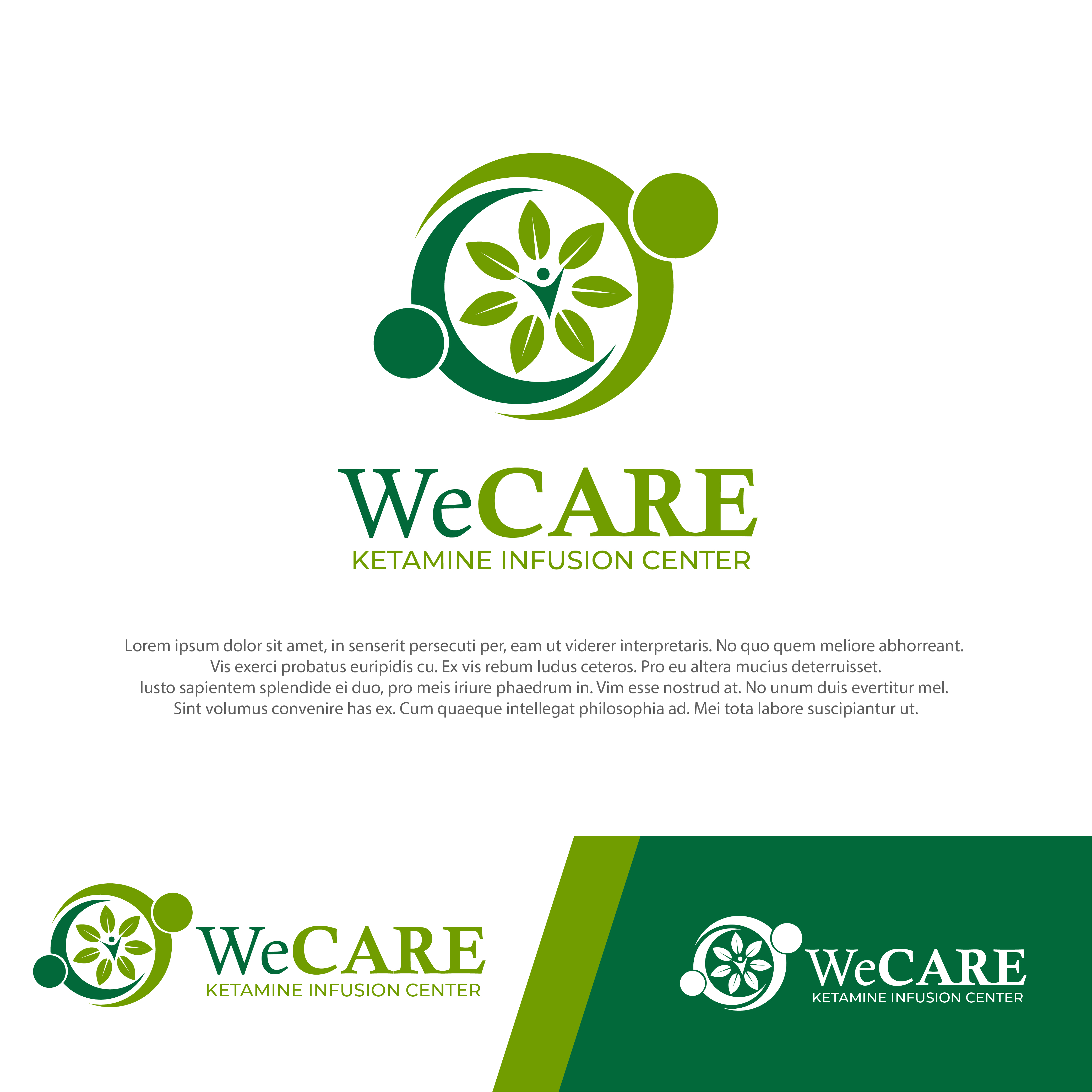 Logo Design by farady for WeCare Ketamine Infusion Center, LLC | Design #25941146