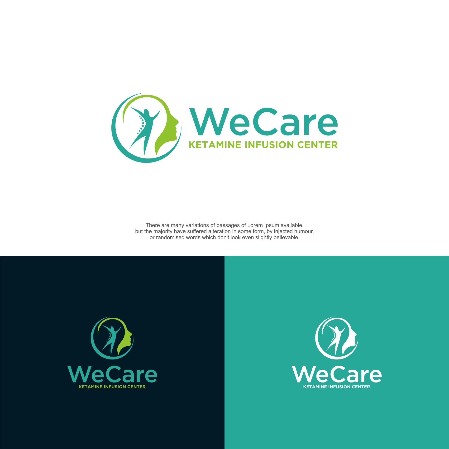 Logo Design by XinThink for WeCare Ketamine Infusion Center, LLC | Design #25942915
