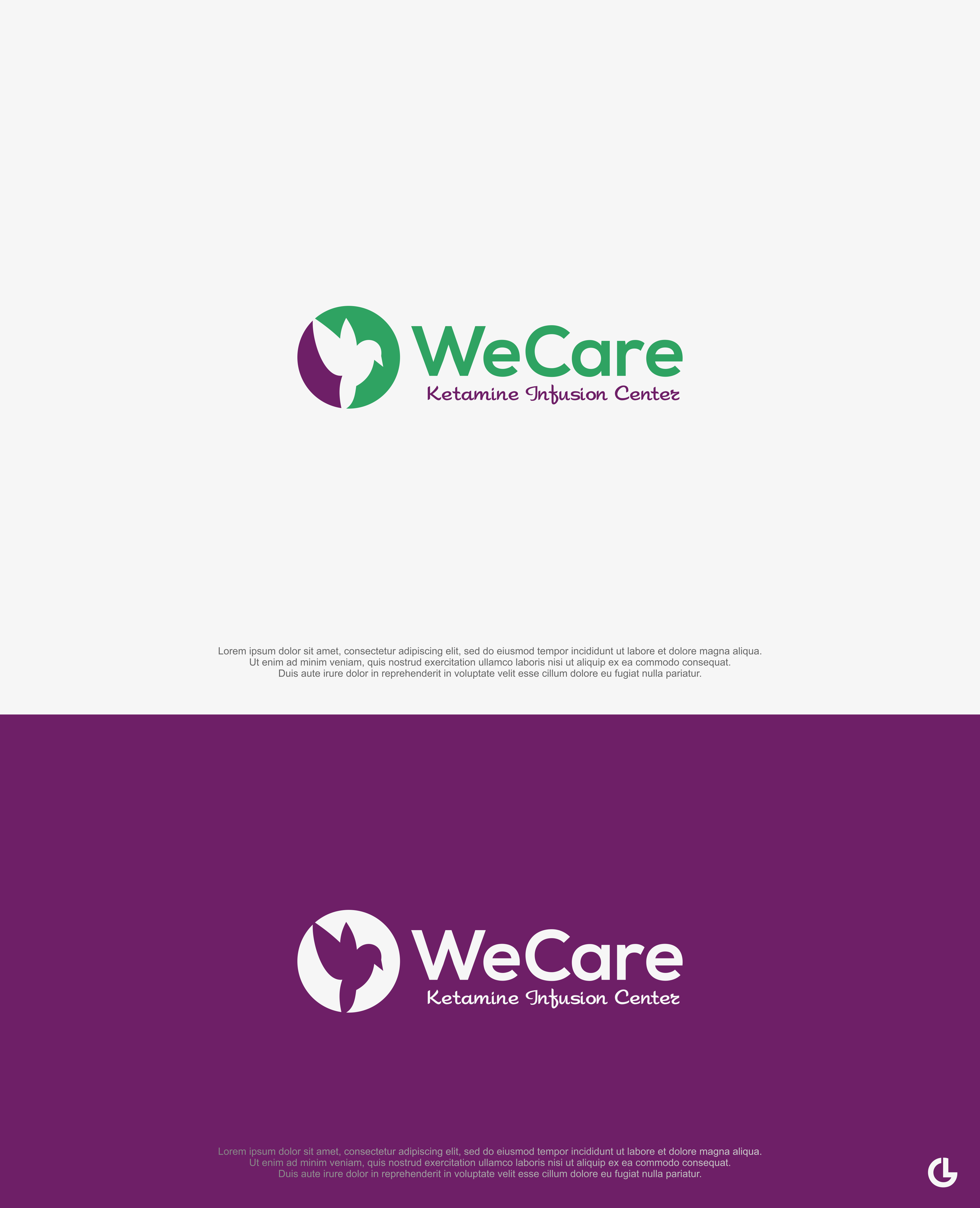 Logo Design by R!CKY for WeCare Ketamine Infusion Center, LLC | Design #25966523