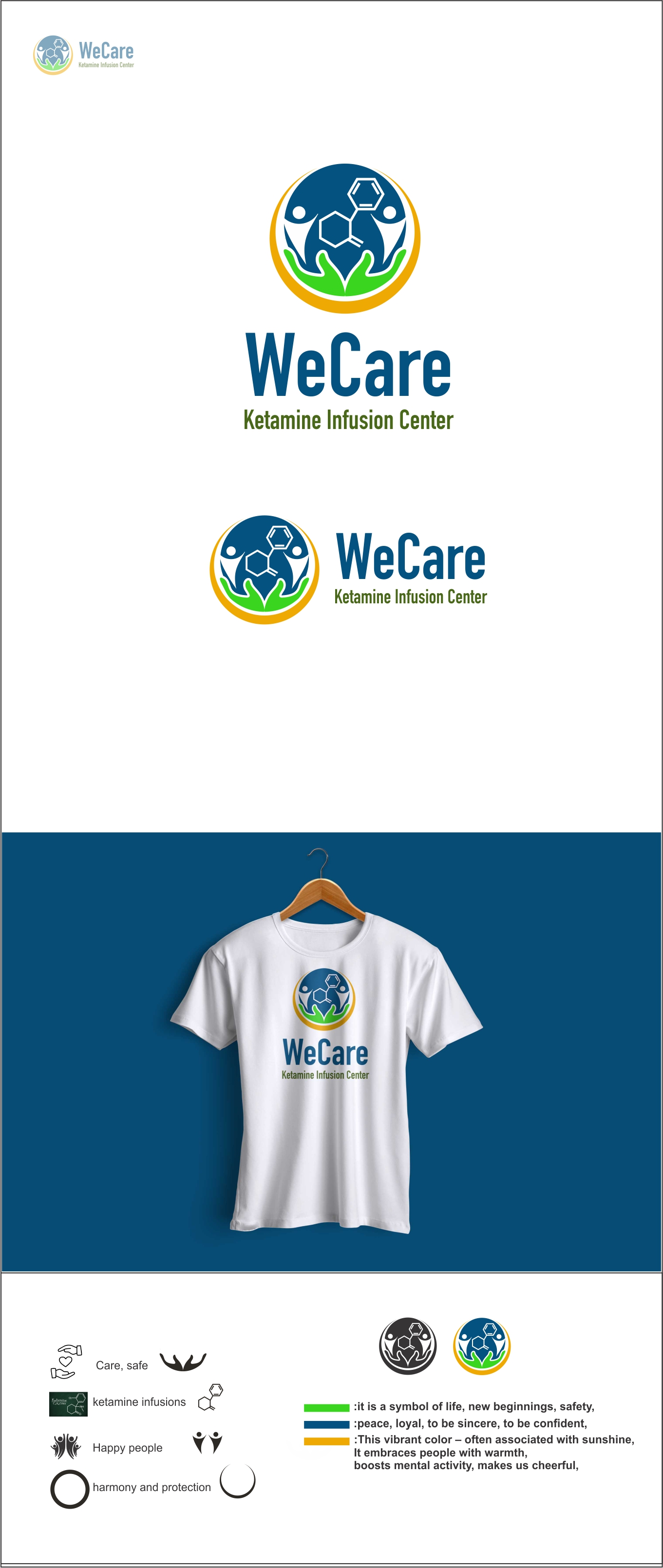 Logo Design by dclawstudio for WeCare Ketamine Infusion Center, LLC | Design #25949039
