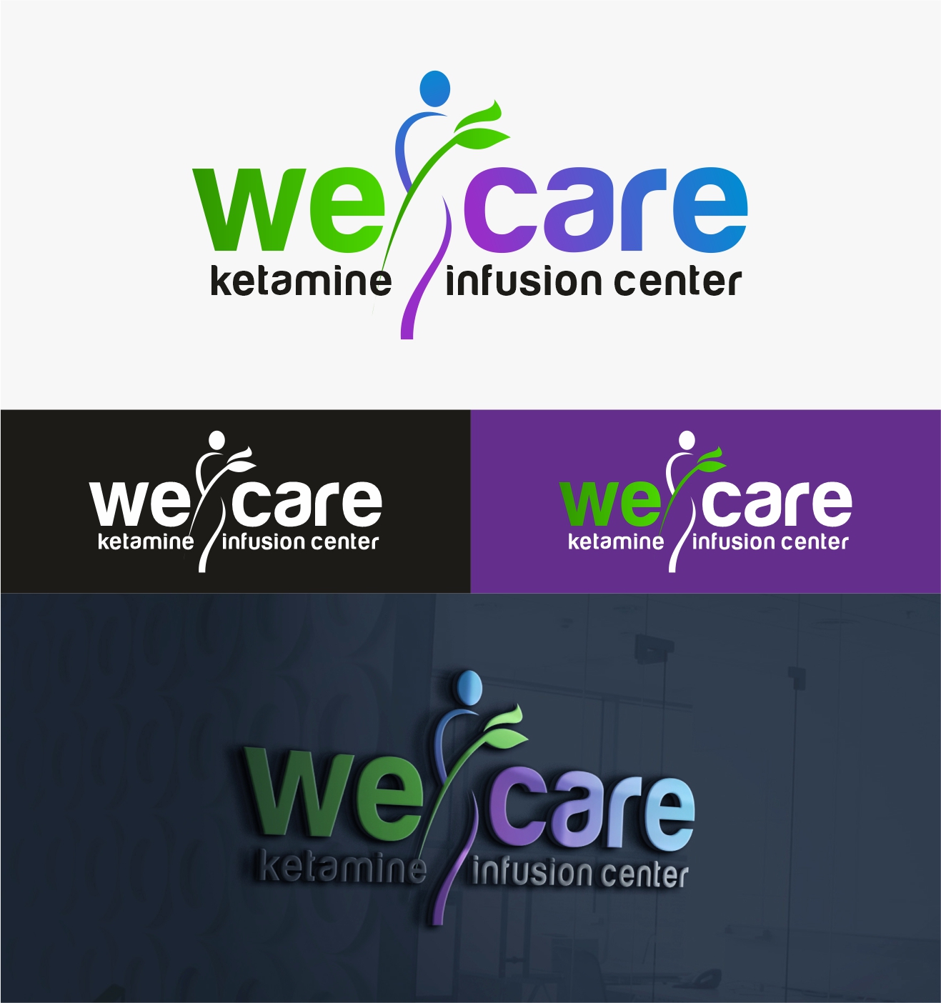 Logo Design by Pranav Creative Graphic for WeCare Ketamine Infusion Center, LLC | Design #25935100