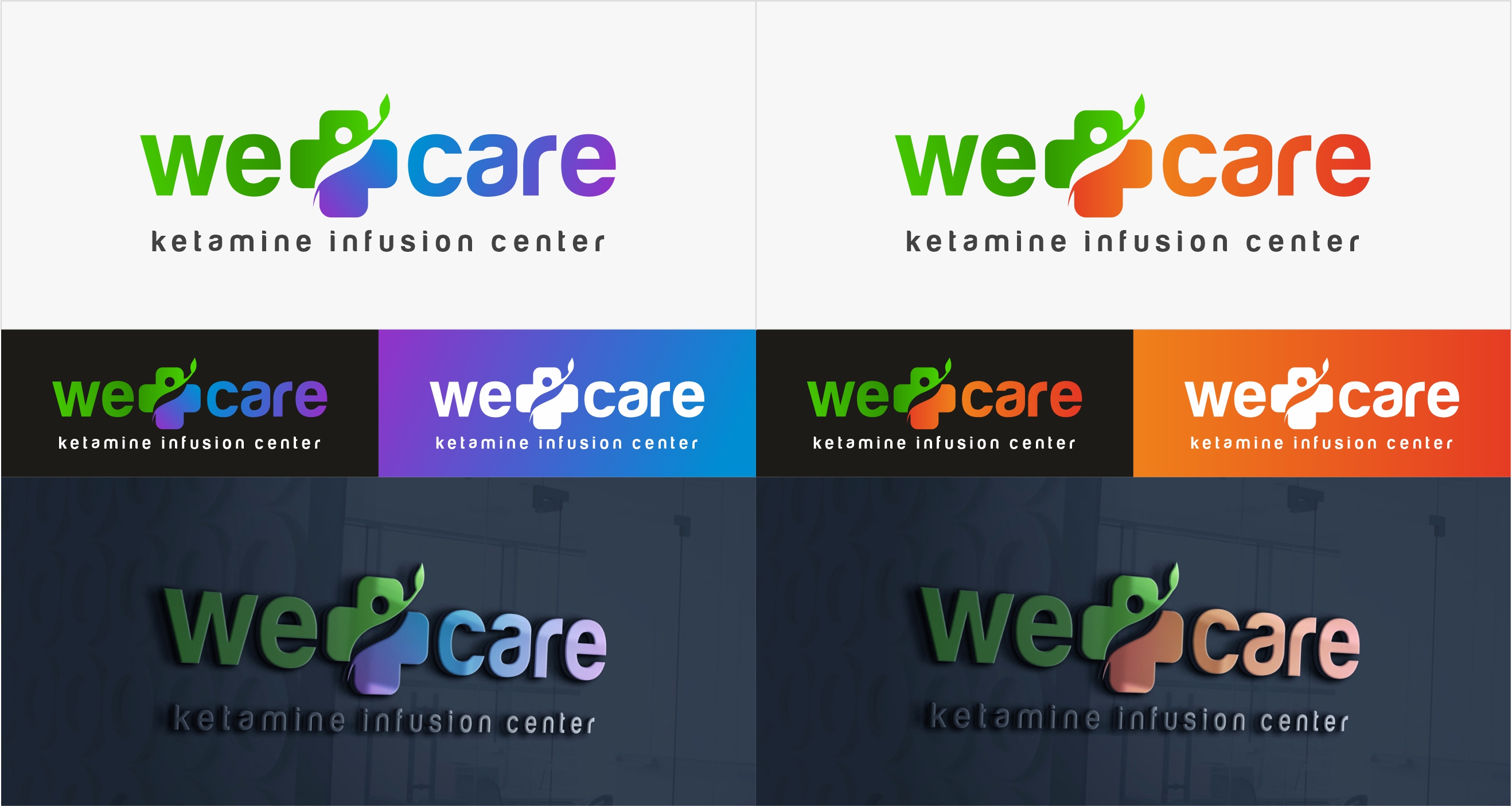 Logo Design by Pranav Creative Graphic for WeCare Ketamine Infusion Center, LLC | Design #25941287