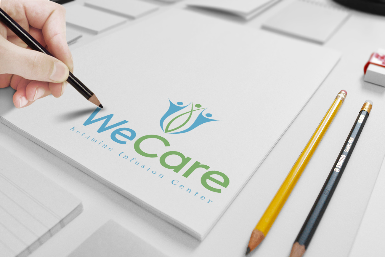 Logo Design by Allen Designs for WeCare Ketamine Infusion Center, LLC | Design #25905594