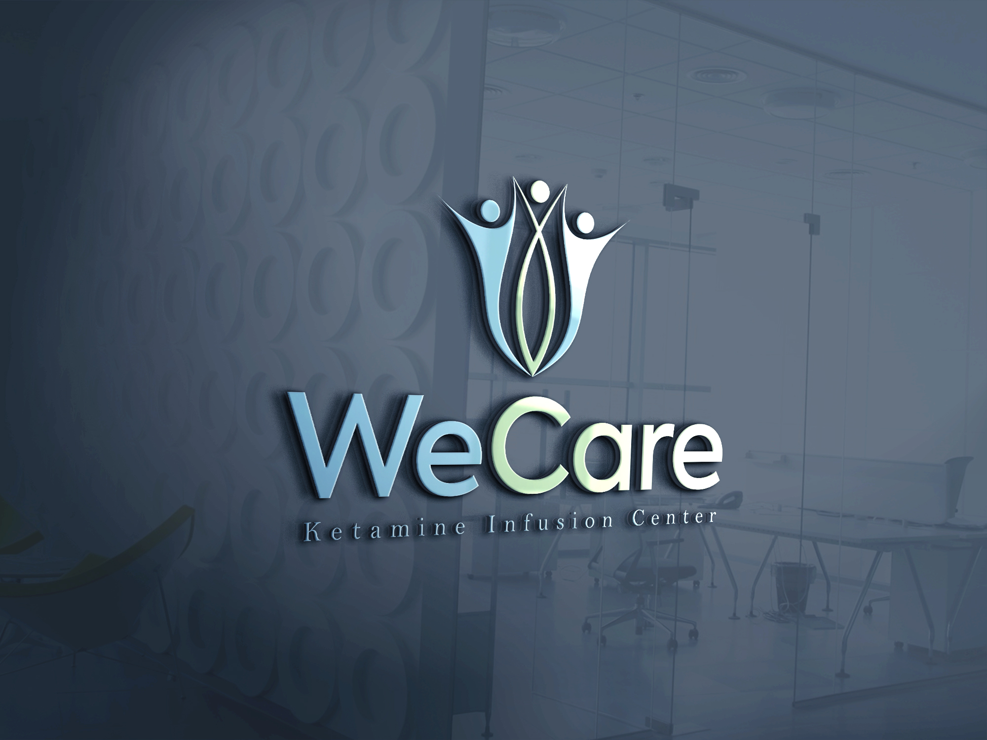 Logo Design by Allen Designs for WeCare Ketamine Infusion Center, LLC | Design #25905596