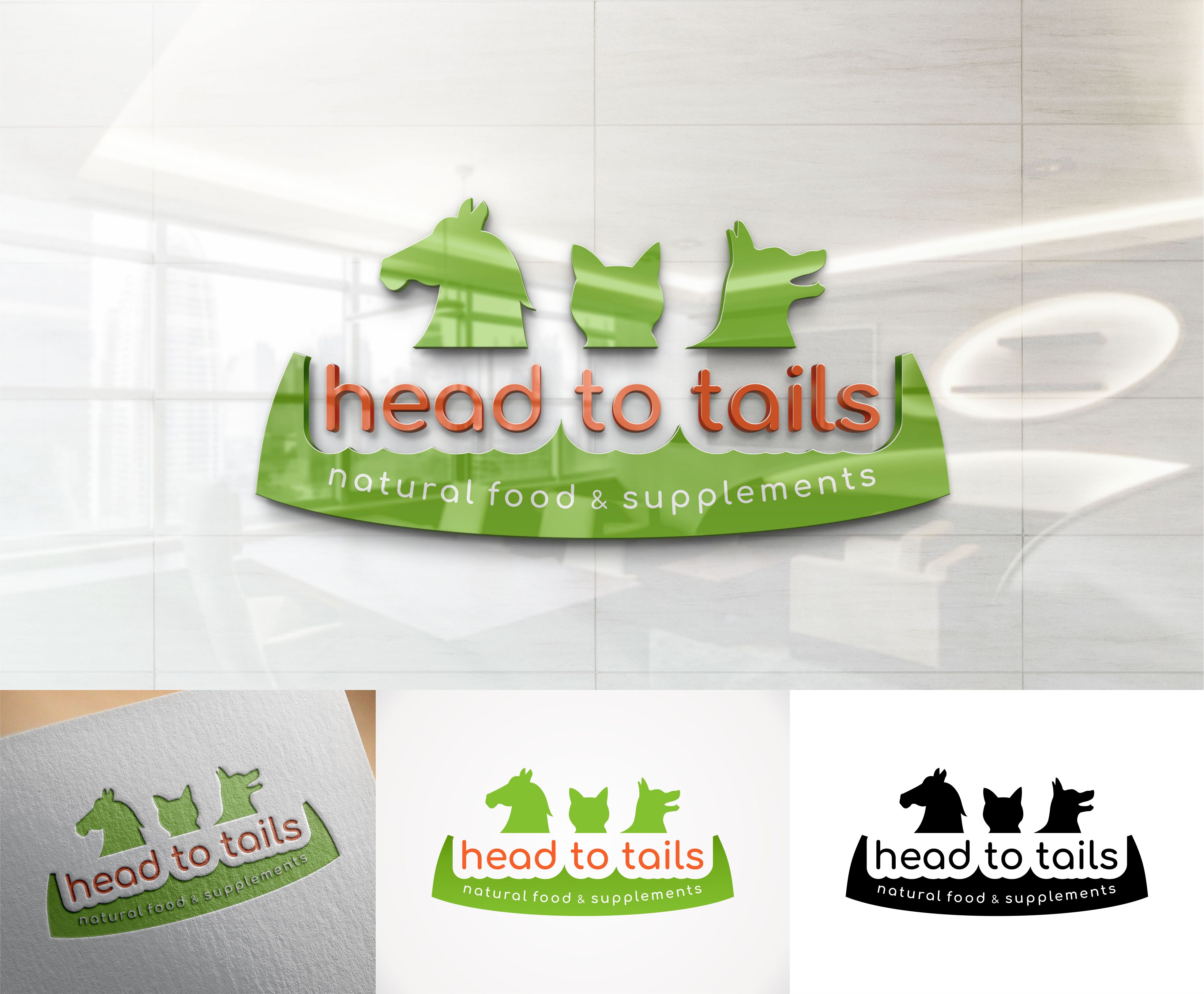 Logo Design by vta for head to tails - natural food & supplements | Design #25908132