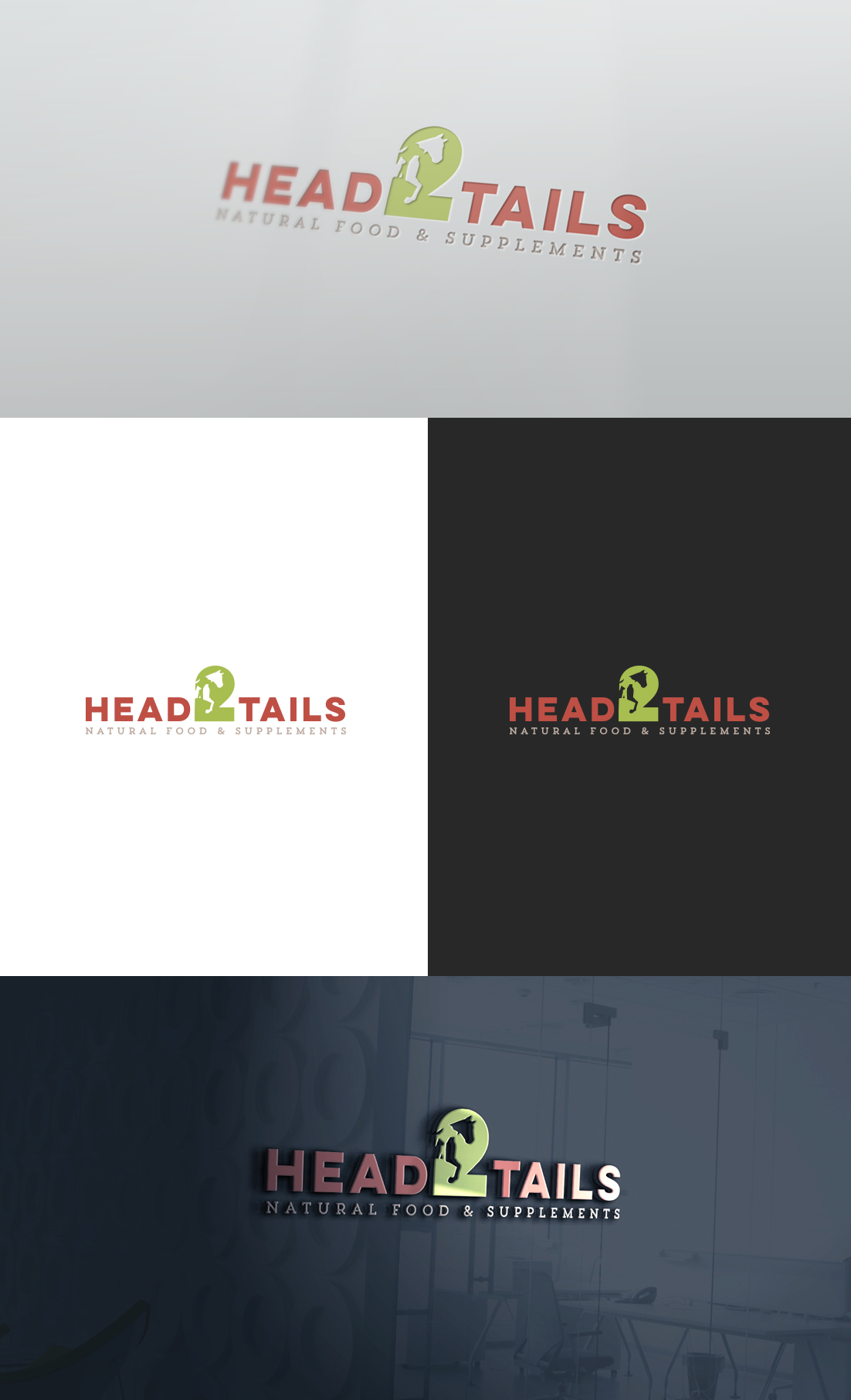 Logo Design by GLDesigns for head to tails - natural food & supplements | Design #25902146