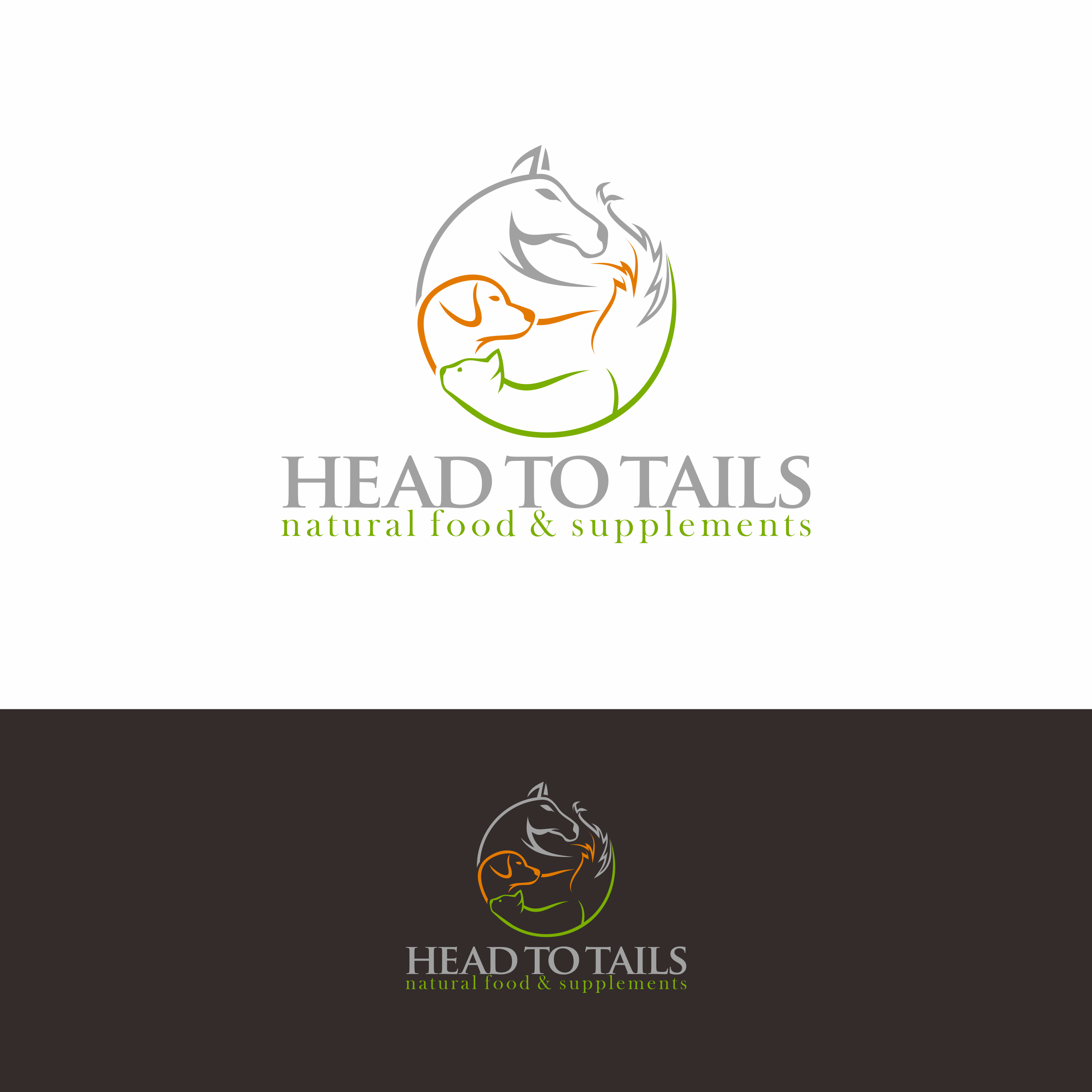Logo Design by luckdesign for head to tails - natural food & supplements | Design #25902727