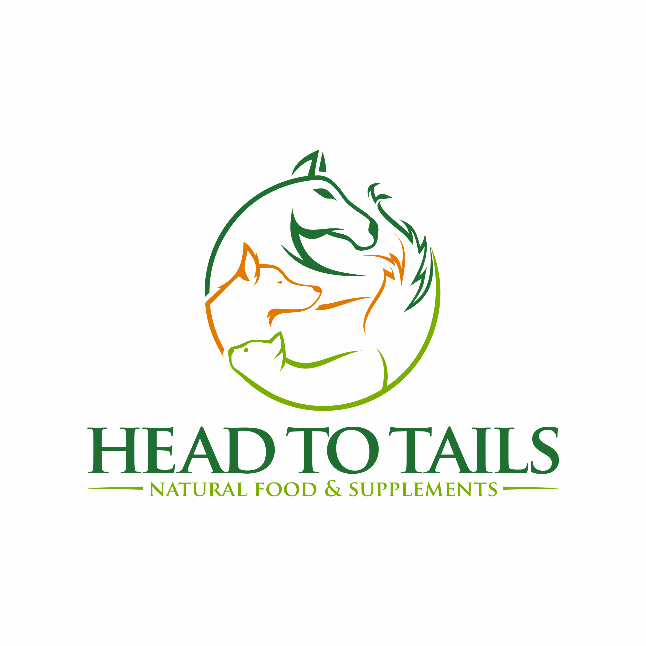 Logo Design by luckdesign for head to tails - natural food & supplements | Design #25908087