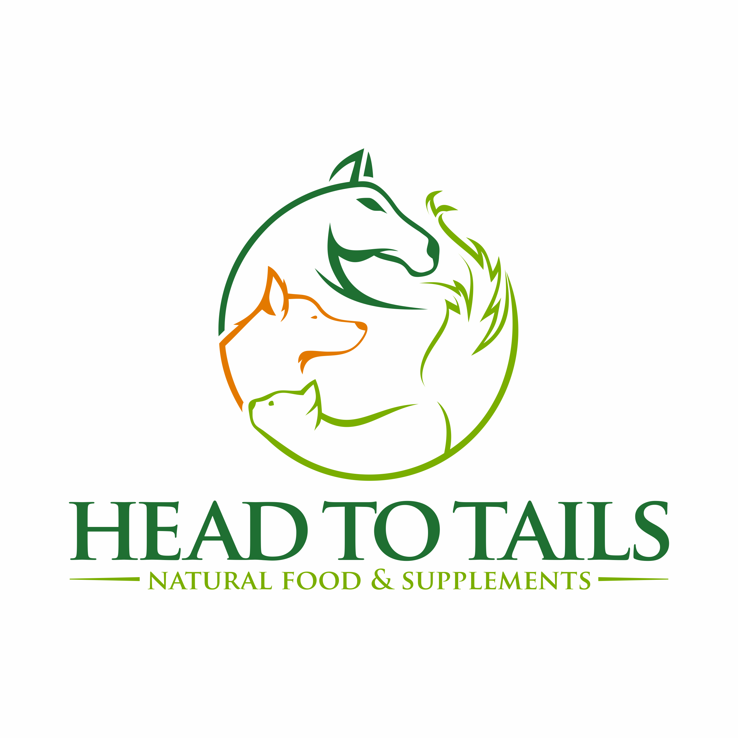 Logo Design by luckdesign for head to tails - natural food & supplements | Design #25924420
