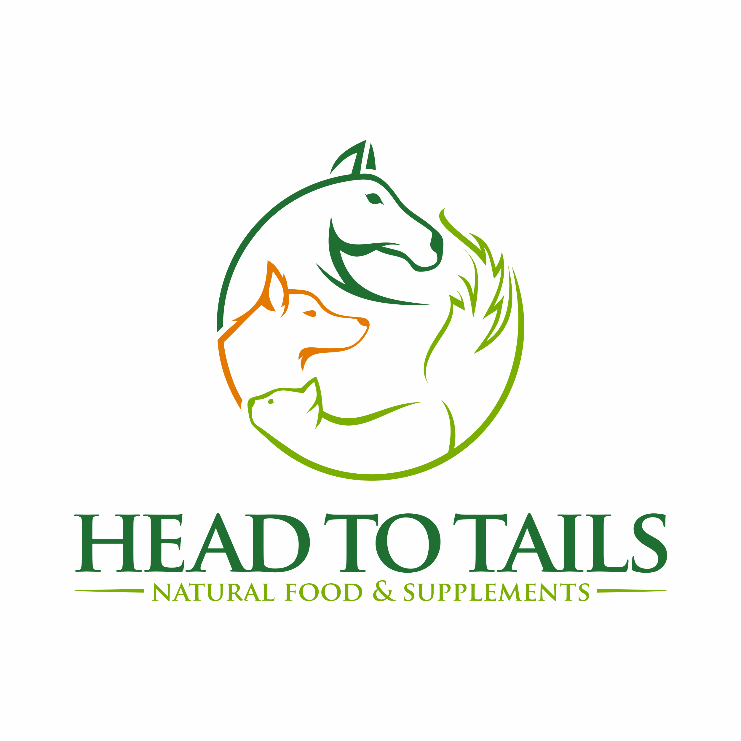 Logo Design by luckdesign for head to tails - natural food & supplements | Design #25934054