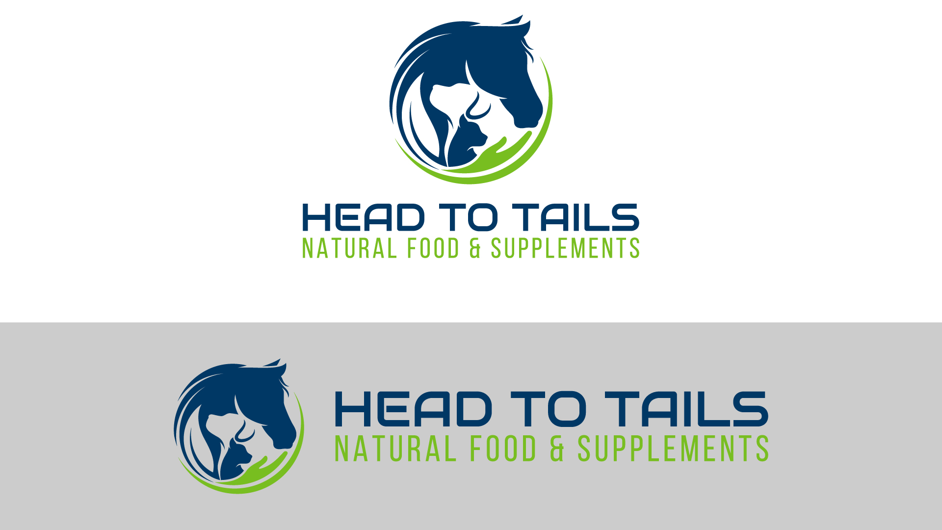 Logo Design by ompratapsinha 2 for head to tails - natural food & supplements | Design #25935322
