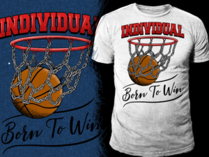 Individual Basketball Tee | T-shirt Design by Falih A