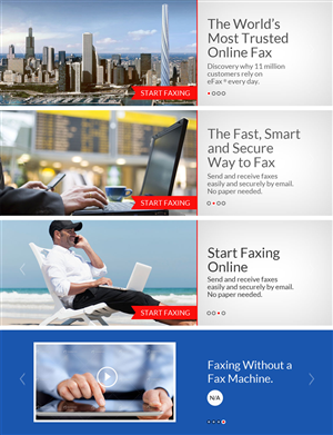 Slider images for online fax service homepage | Design Graphique par AVROM