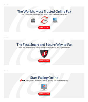 Slider images for online fax service homepage | Design Graphique par creative.visuals