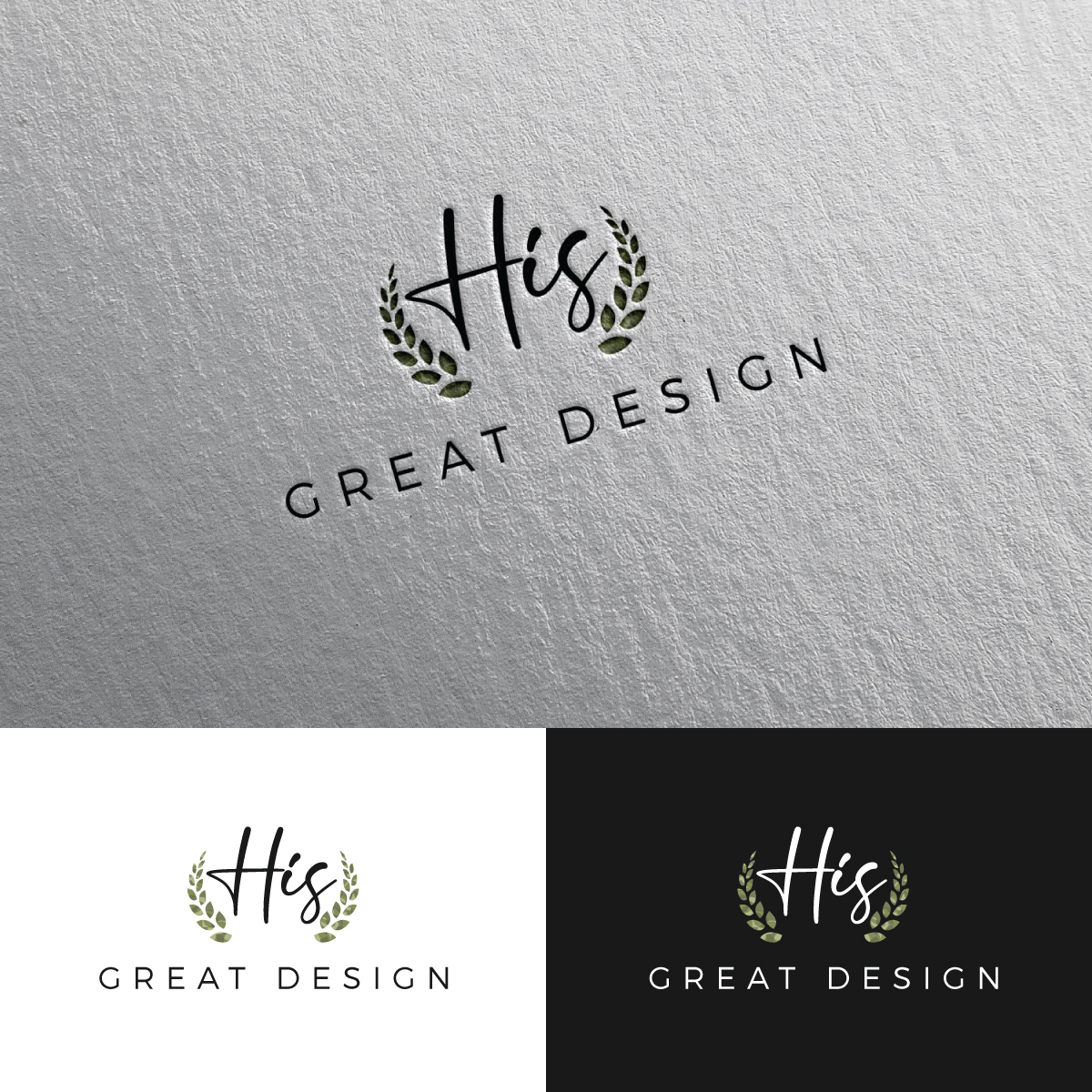 Logo Design by Rii for His Great Design | Design #25911639