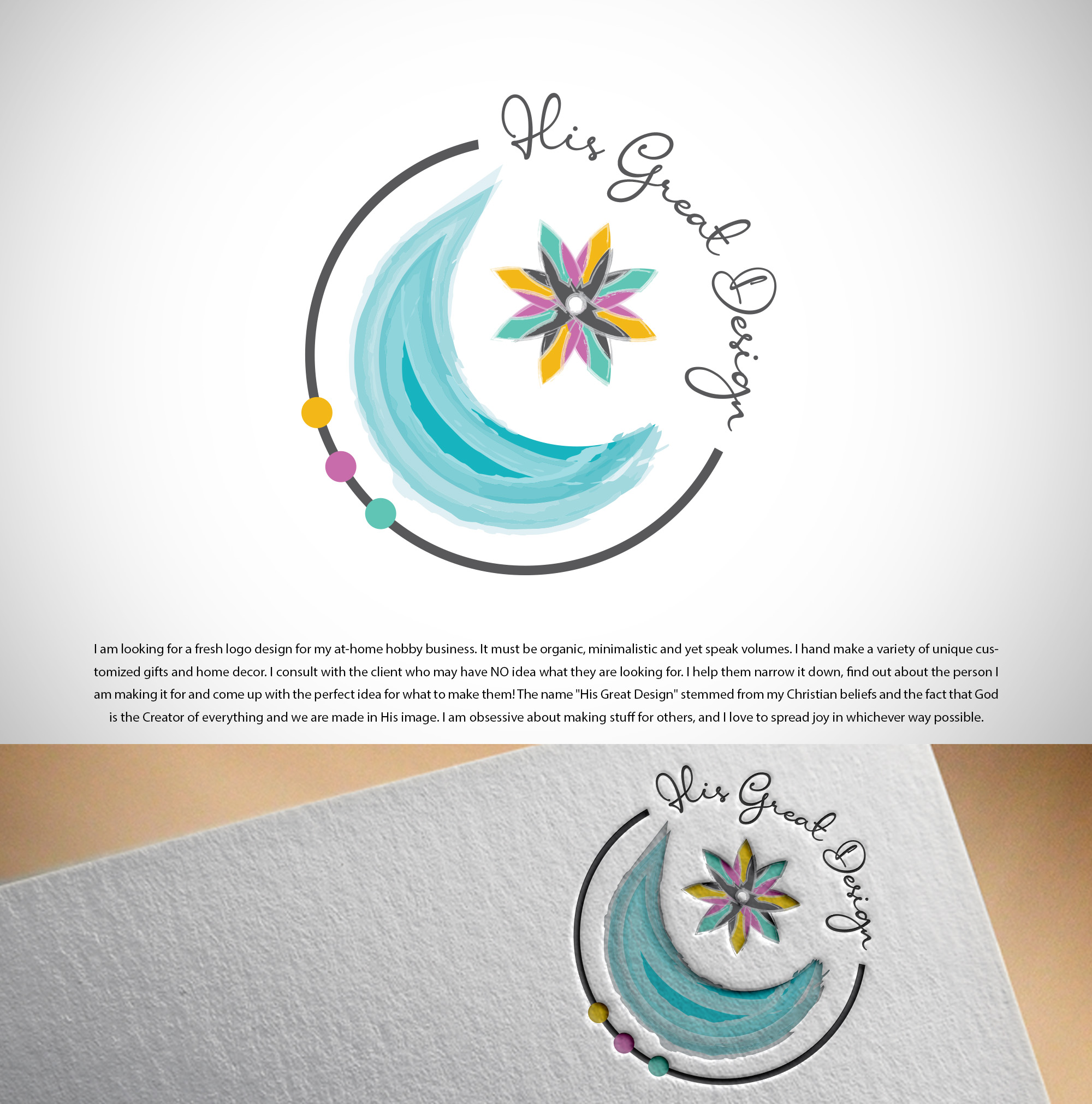 Logo Design by Natalie Eric for His Great Design | Design #25975537