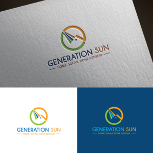 Generation Sun - Home, Solar, Done      GenSun - A Better Way to Sell Solar | Logo Design by sankar999