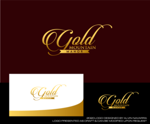 Logo Design by alvinnavarra for Gold Mountain Manor | Design: #25929014
