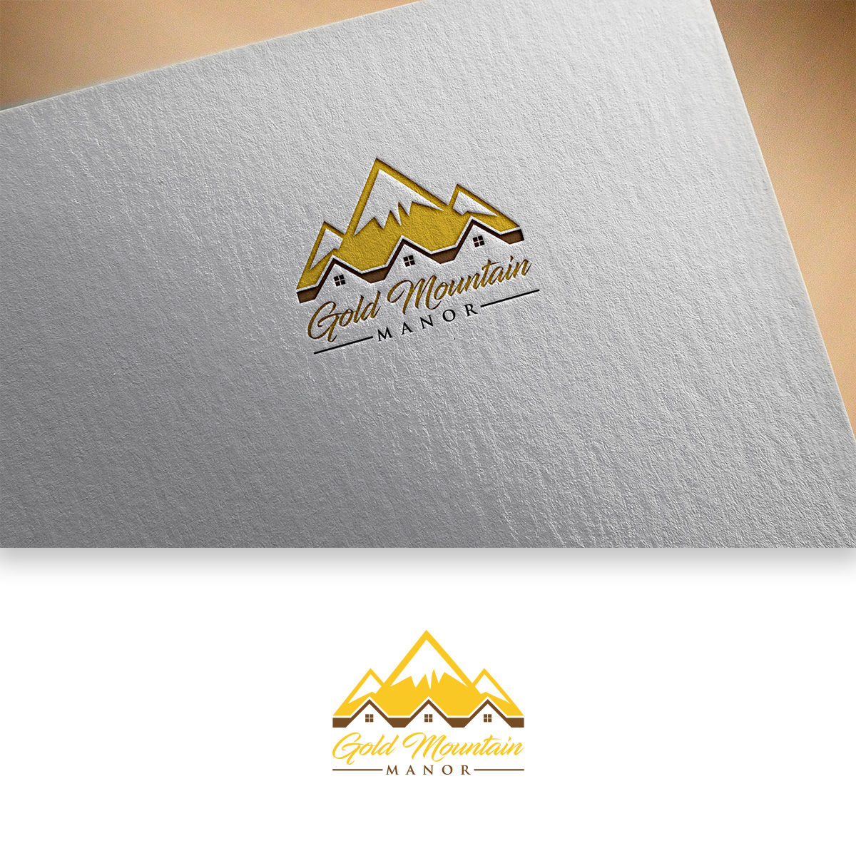 Logo Design by DesignDUO for Gold Mountain Manor | Design #25931426
