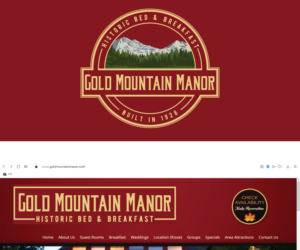 Logo Design by Dobar_logo for Gold Mountain Manor | Design: #25942323