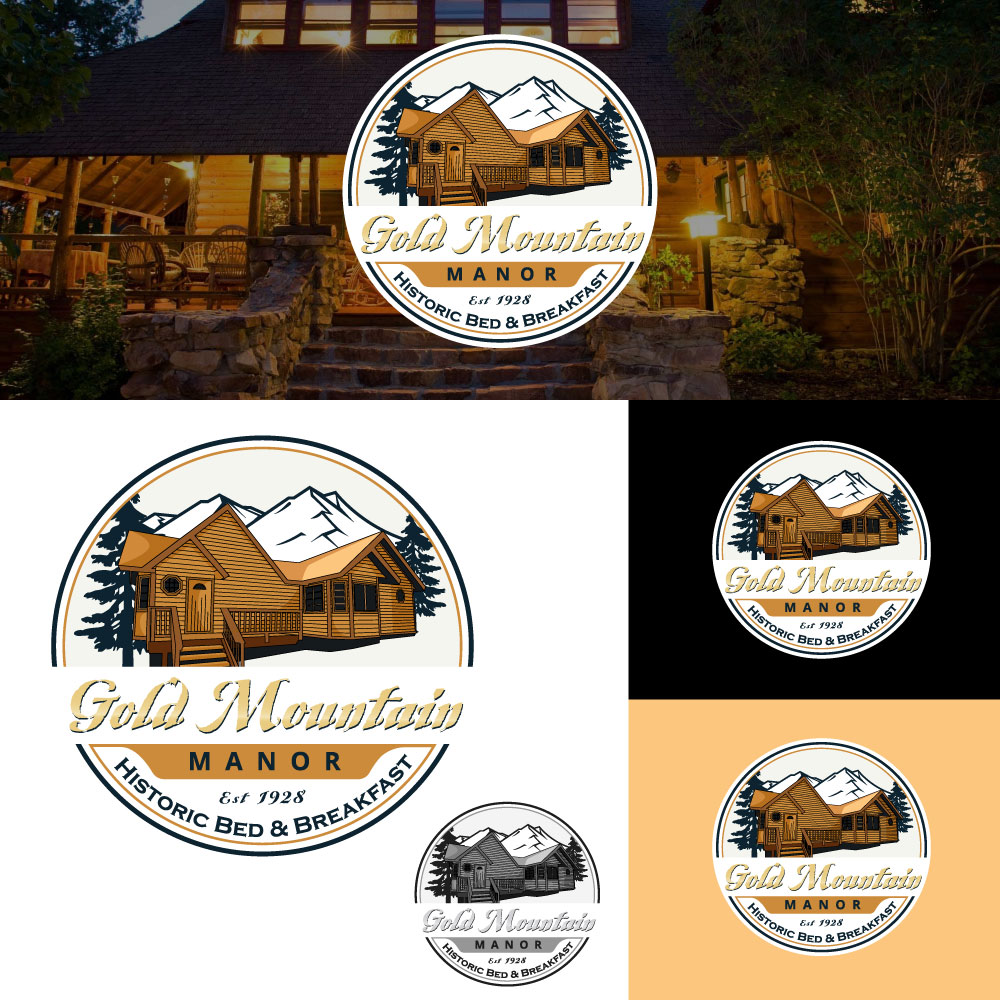 Logo Design by Jose Alvin for Gold Mountain Manor | Design #25915318