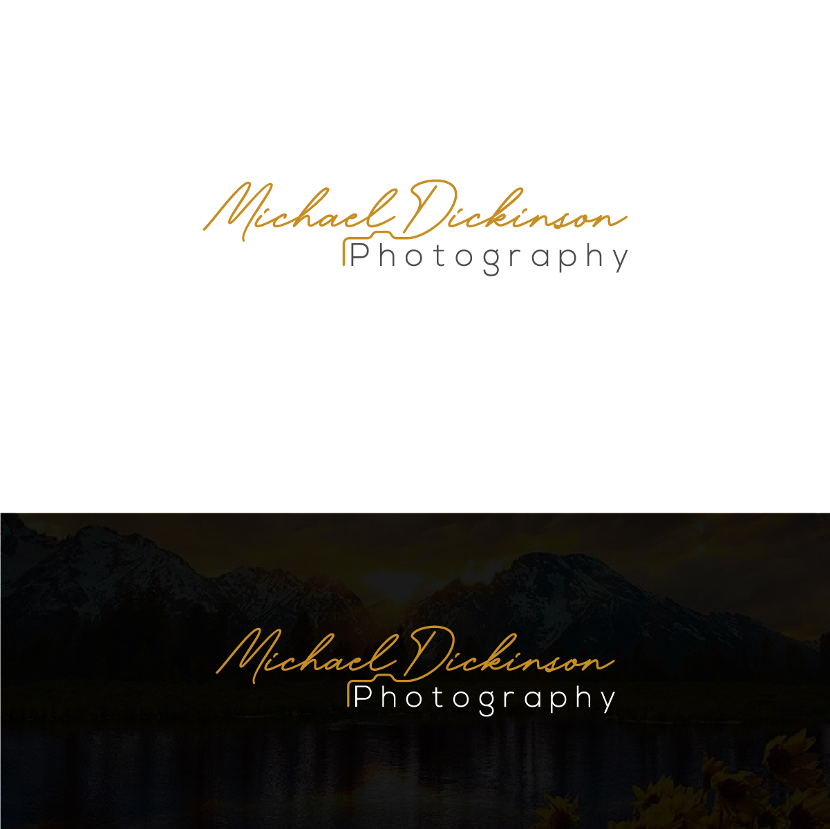 Logo Design by Deziners Zone for Michael Dickinson Photography | Design #25918294