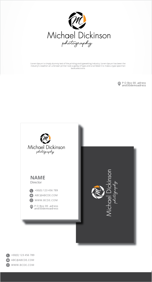 Logo Design by graphicevolution for Michael Dickinson Photography | Design #25913378