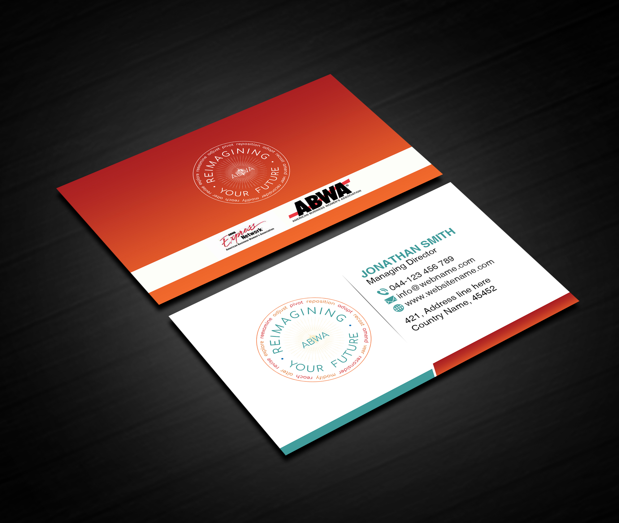 Business Card Design by Creations Box 2015 for American Business Women's Association | Design #25919553