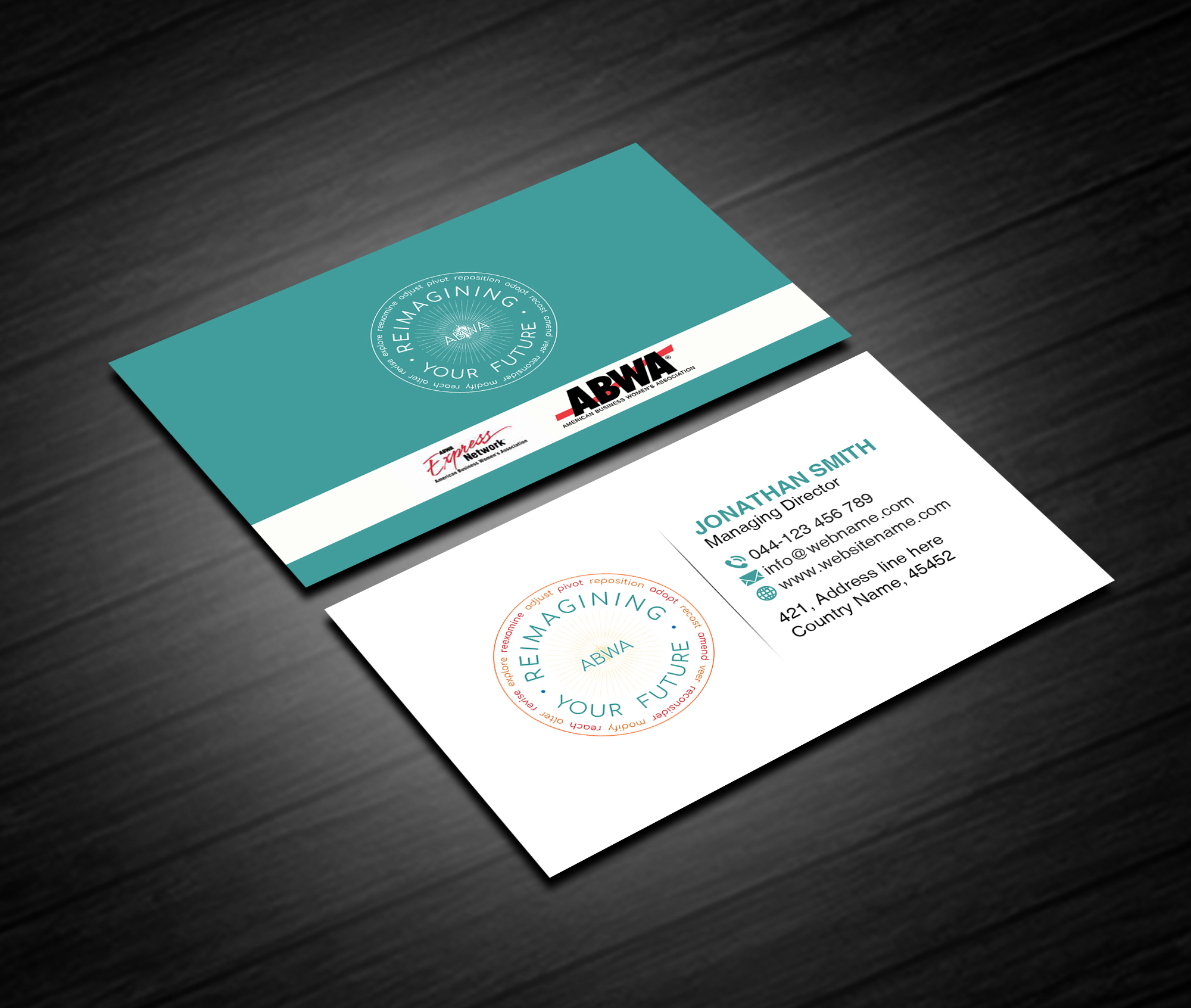 Business Card Design by Creations Box 2015 for American Business Women's Association | Design #25919554