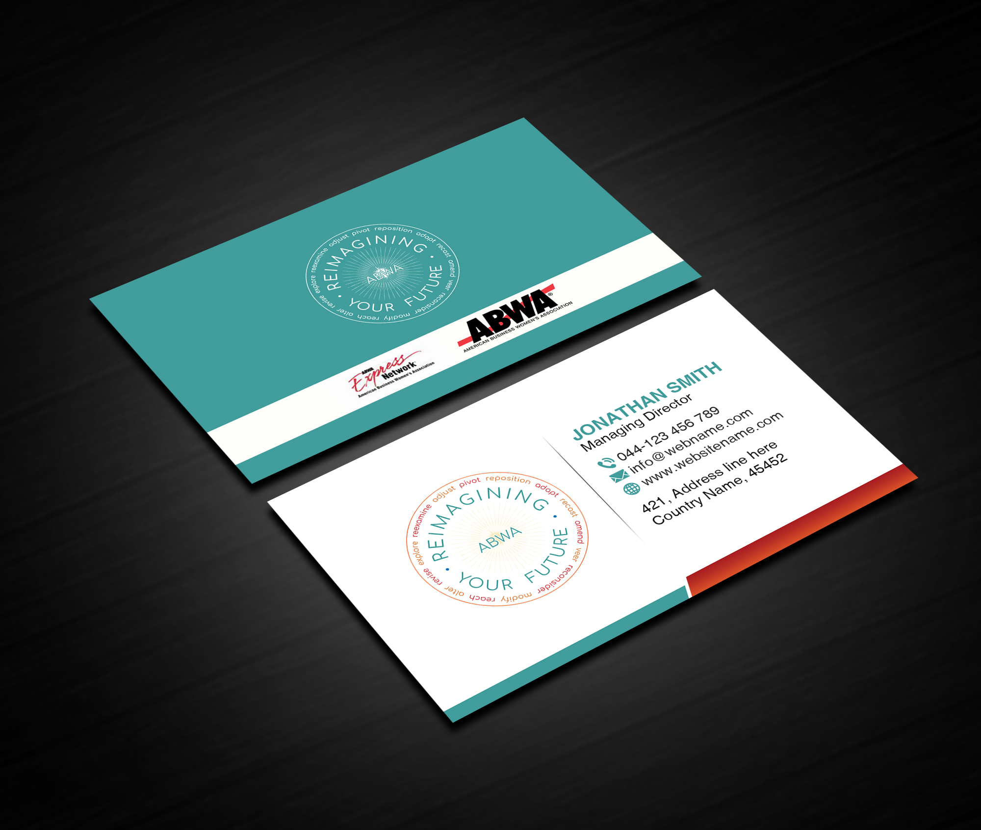 Business Card Design by Creations Box 2015 for American Business Women's Association | Design #25919555