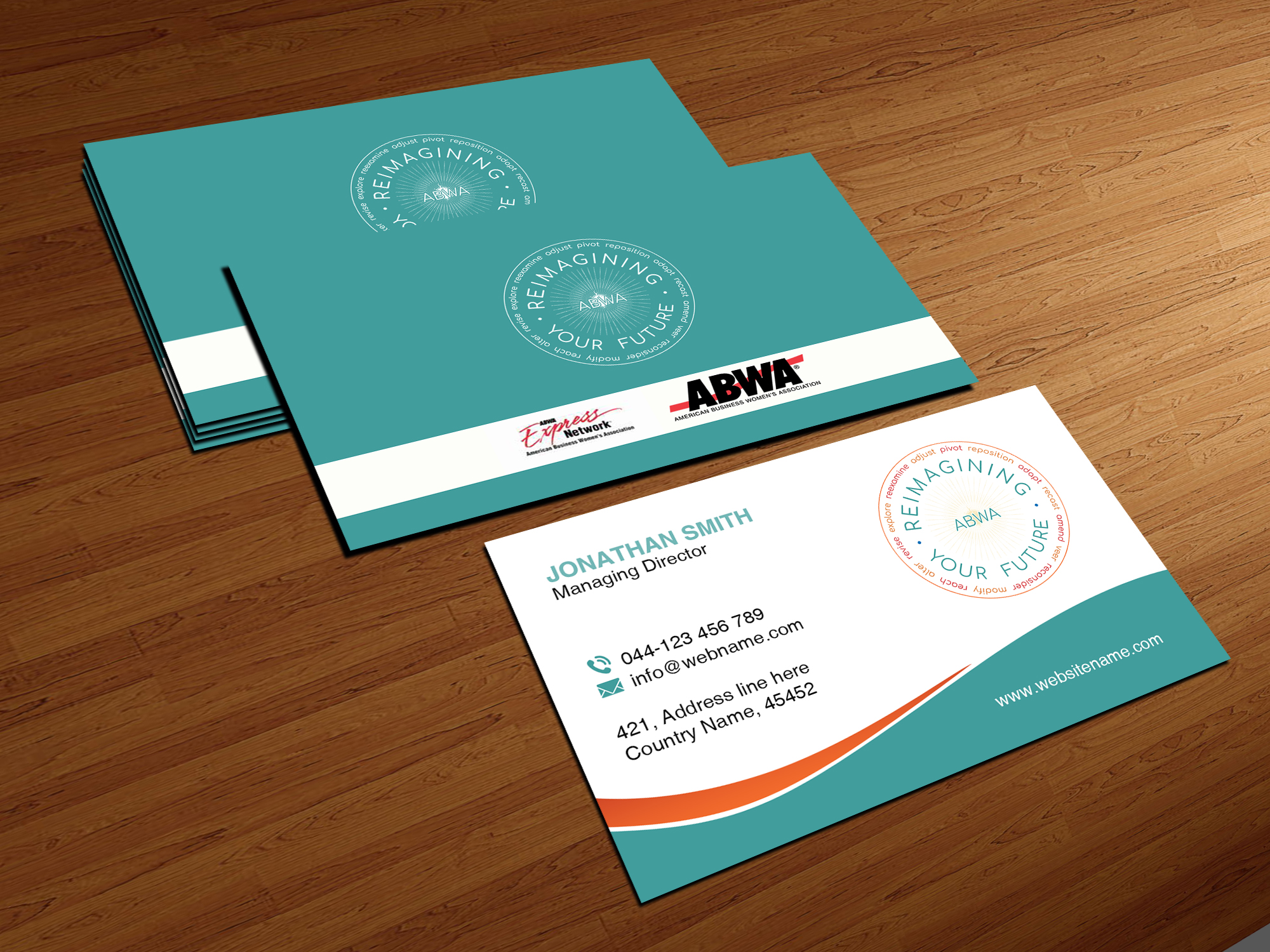 Design de Carte de Visite par Creations Box 2015 pour American Business Women's Association | Design #25919558