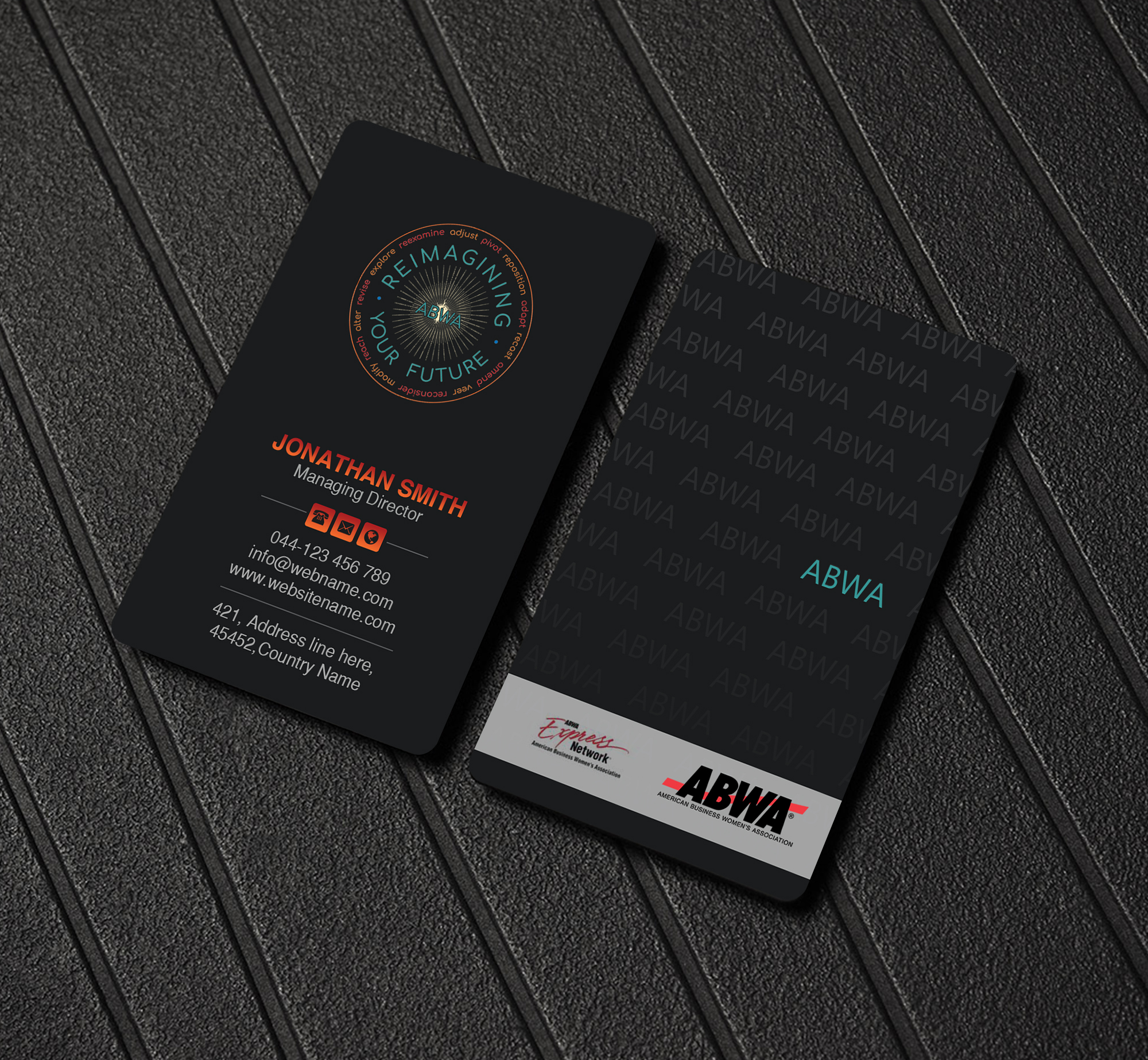 Design de Carte de Visite par Creations Box 2015 pour American Business Women's Association | Design #25919564
