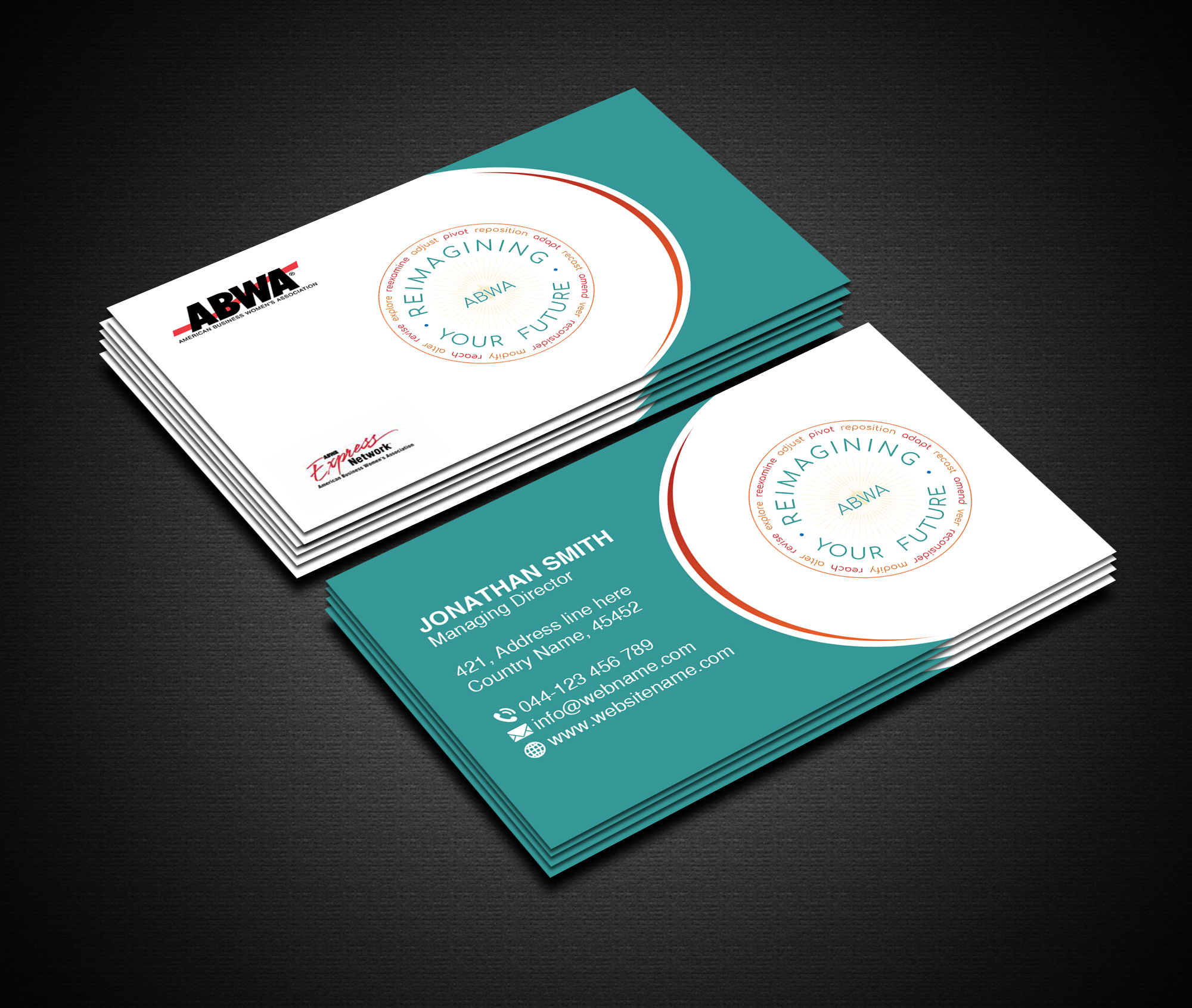 Business Card Design by Creations Box 2015 for American Business Women's Association | Design #25919570