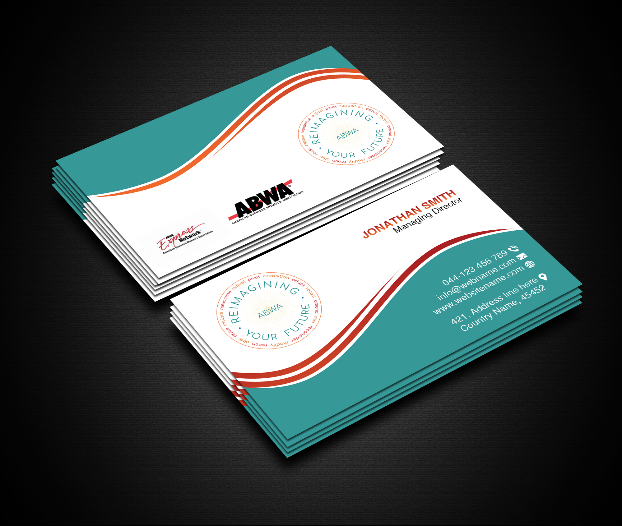 Business Card Design by Creations Box 2015 for American Business Women's Association | Design #25919571