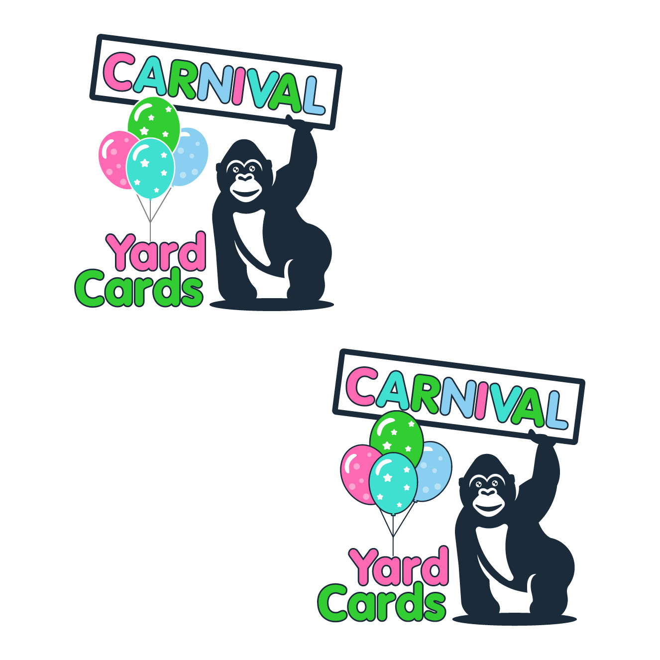 Logo Design by RAMBUTAN for Carnival Yard Cards & Celebration Rentals | Design #25915237
