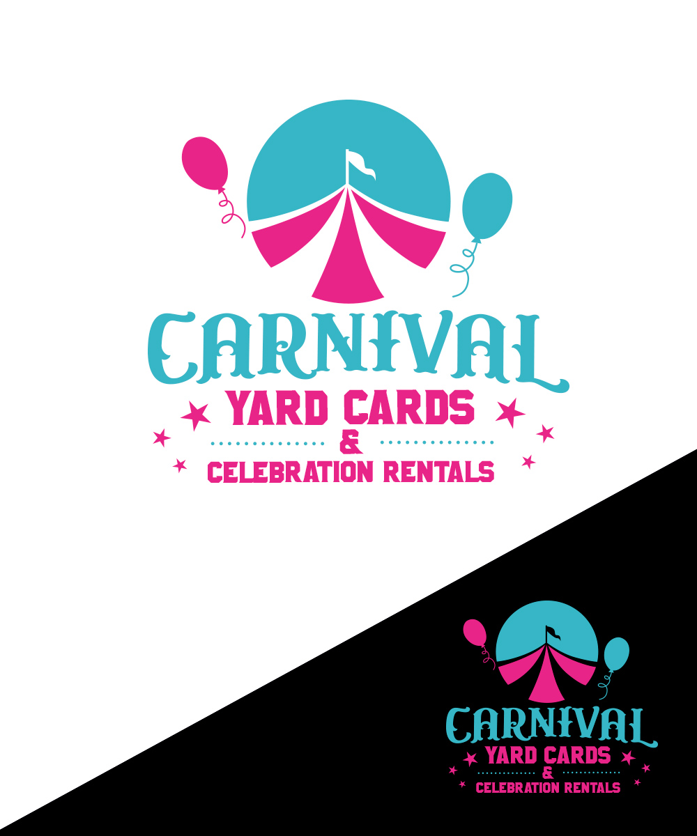 Logo Design by StudioD™ for Carnival Yard Cards & Celebration Rentals | Design #25914488