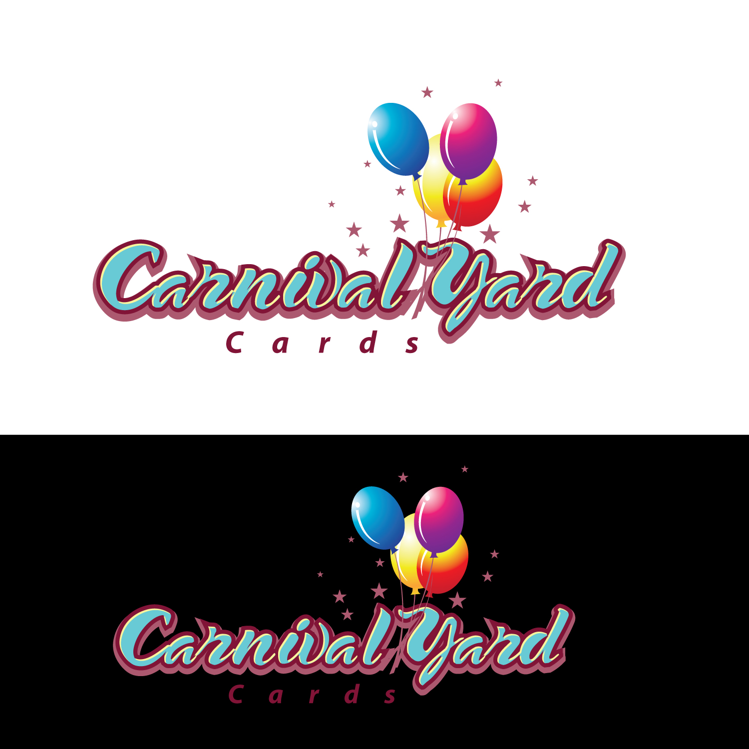 Logo Design by GODDREAMCREATION for Carnival Yard Cards & Celebration Rentals | Design #25914939