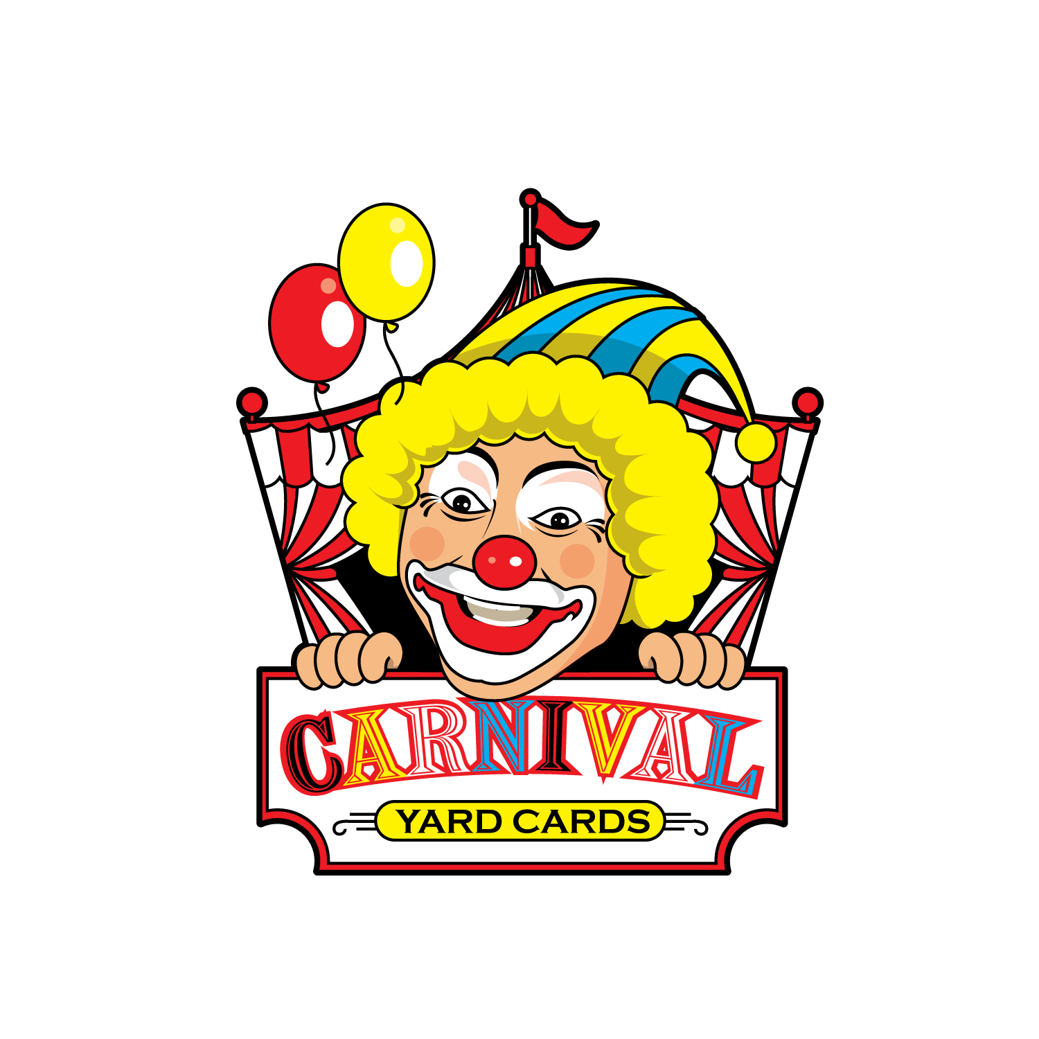 Diseño de Logo por geni para Carnival Yard Cards & Celebration Rentals | Diseño #25910526