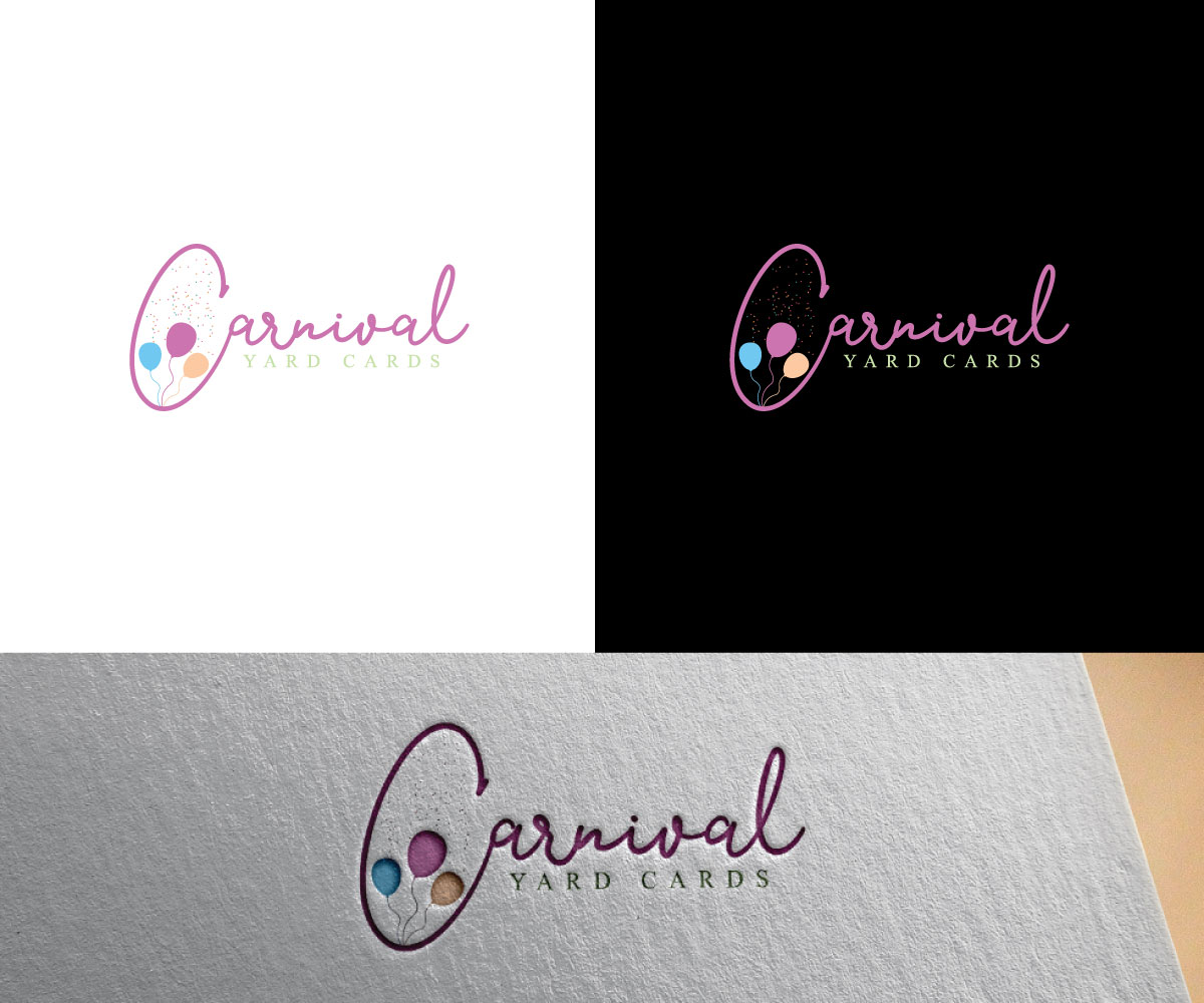 Logo Design by uitaki for Carnival Yard Cards & Celebration Rentals | Design #25911767