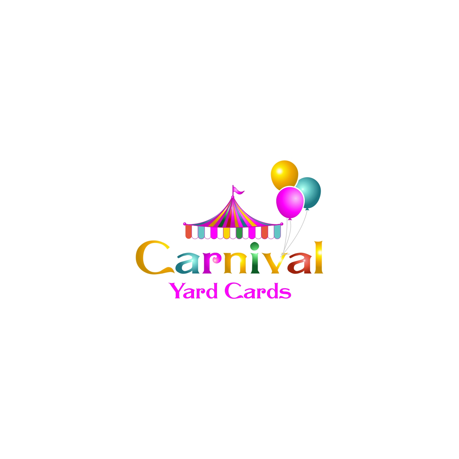 Logo Design by A10 for Carnival Yard Cards & Celebration Rentals | Design #25913219